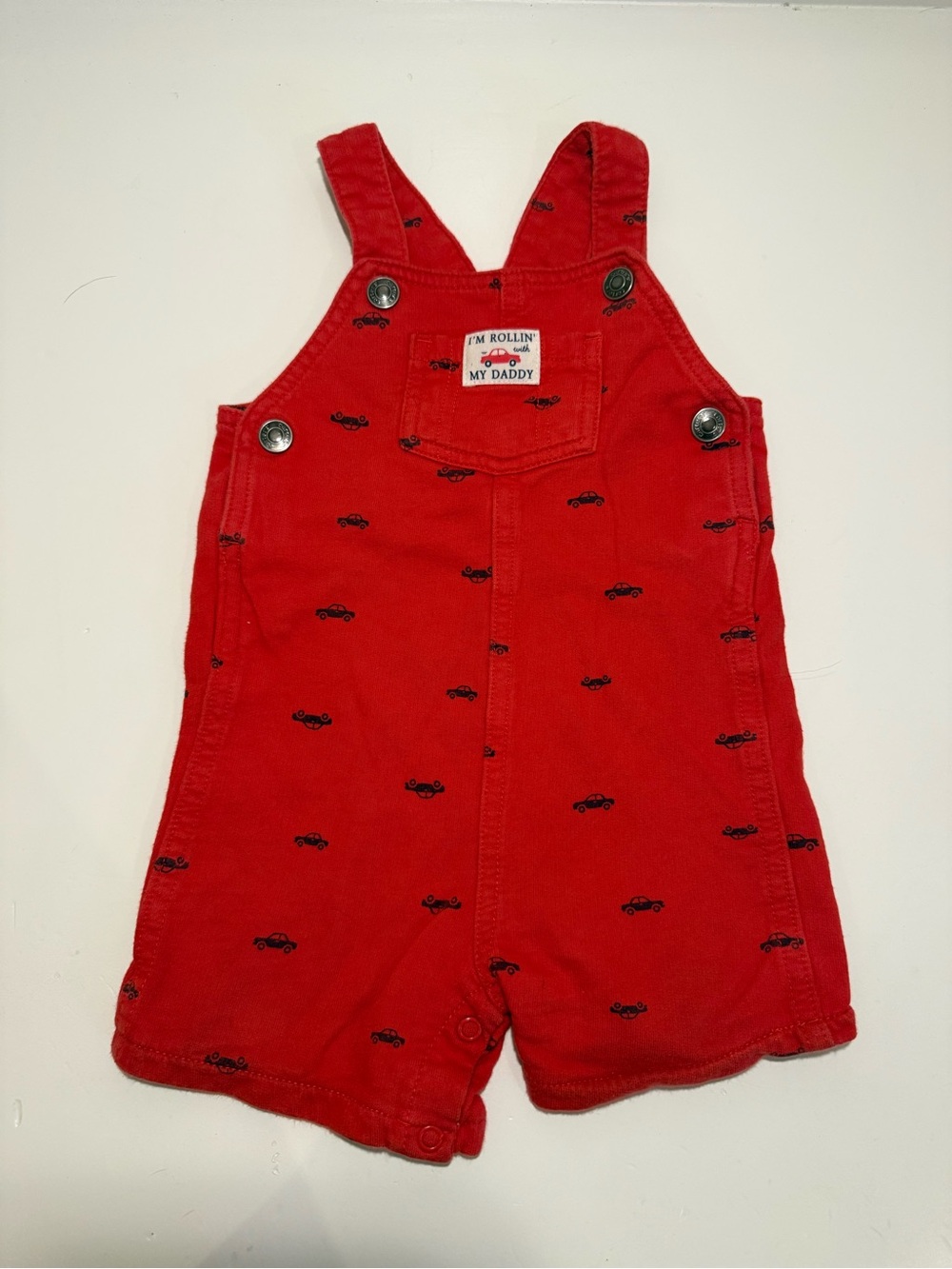 Carter’s red short overalls in size 12 months ❤️🚚